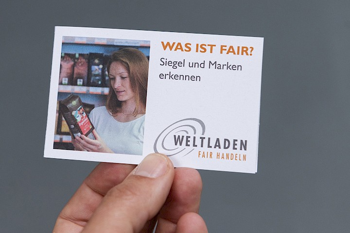 Karte mit Aufschrift "Was ist fair?"