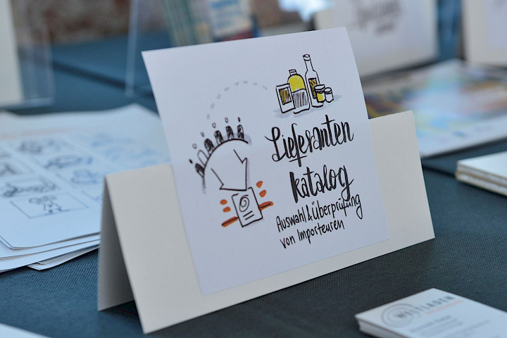 Info-Stand zum Weltladen-Dachverband auf den Weltladen-Fachtagen
